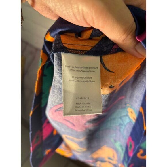 Modcloth Just Swinging By Fit & Flare Dress Size 14 Blue Monkey Print  Womens Su - Picture 6 of 8